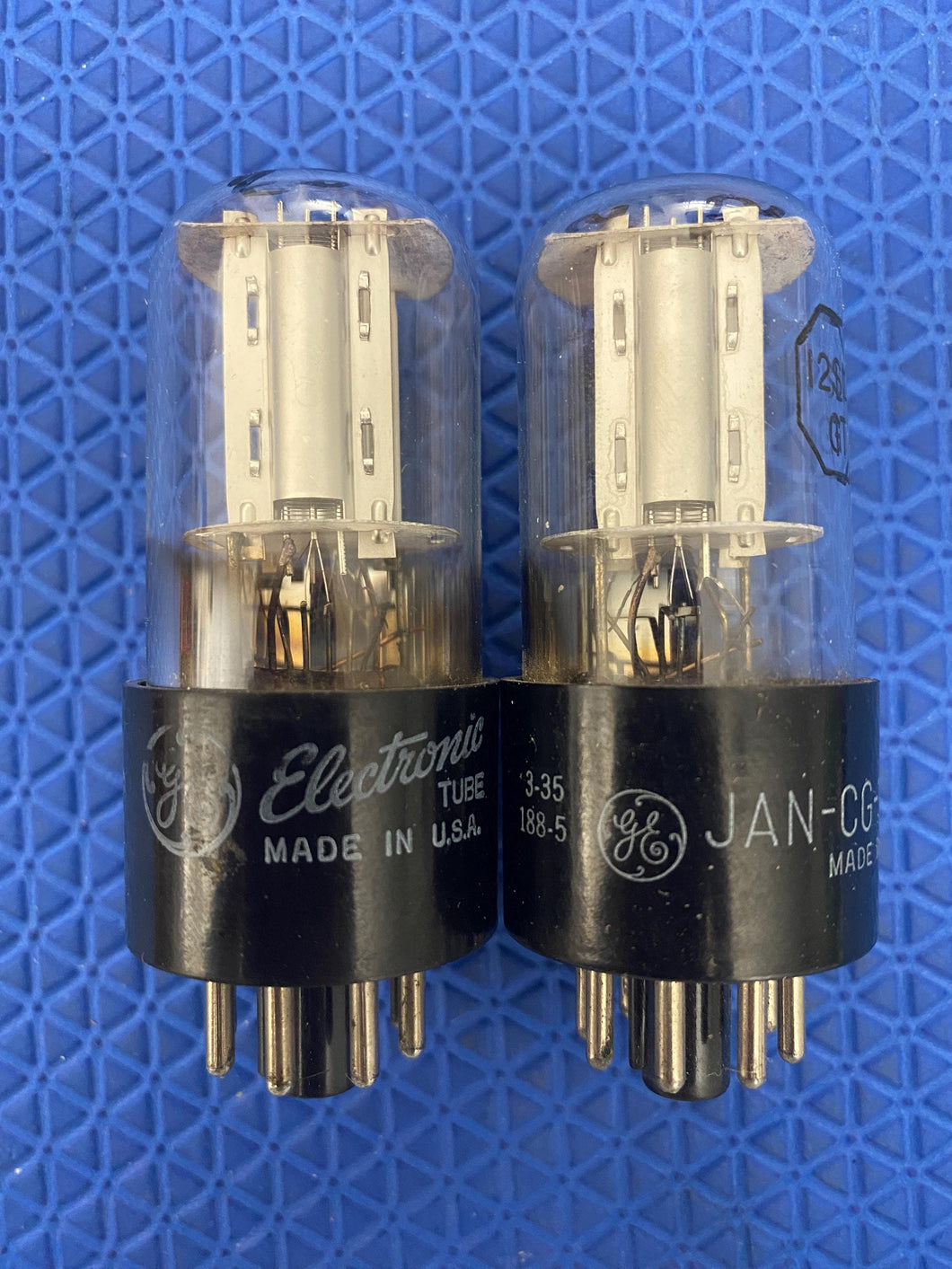 Matched Pair General Electric GE 12SL7 12SL7GT Vacuum Tubes Valves NOS NIB