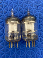 Load image into Gallery viewer, Matched Pair RCA 6AK5 Vacuum Tubes Valves Steel Plates
