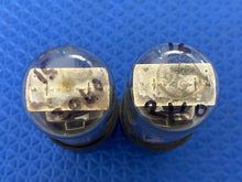 Load image into Gallery viewer, Matched Pair CBS-Hytron 6V6 6V6GT Black Plate Clear Bottle Copper Support Rods Vacuum Tubes Valves
