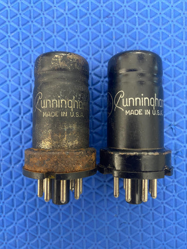 2 Cunningham 1852 6AC7 Vacuum Tubes Valves Industrial Grade Lot Of Two