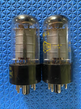 Load image into Gallery viewer, Matched Pair Raytheon Uniline 6V6 6V6GTA 6P6 6P6P Vacuum Tubes Valves Clear Bottles
