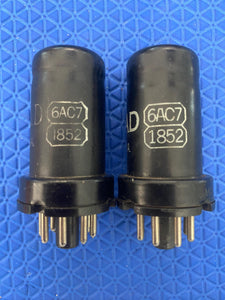 2 Ken-Rad 1852 6AC7 Vacuum Tubes Valves Industrial Grade Lot Of Two
