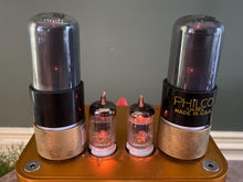 Load image into Gallery viewer, Matched Pair RCA 6K6 6K6GT Vacuum Tubes Valves Gray Glass
