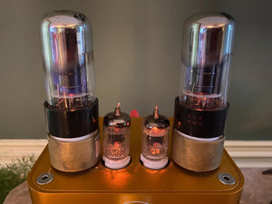 Matched Pair Sylvania 6K6 6K6GT Vacuum Tubes Valves Silver Tops