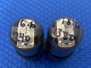 Matched Pair RCA-Victor 6K6 6K6GT Vacuum Tubes Valves