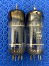Load image into Gallery viewer, Matched Pair General Electric GE 12BH7 12BH7A Vacuum Tubes Valves 12AU7 Substitute For Tube Rolling
