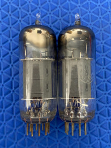 Matched Pair General Electric GE 12BH7 12BH7A Vacuum Tubes Valves 12AU7 Substitute For Tube Rolling NOS-Testing