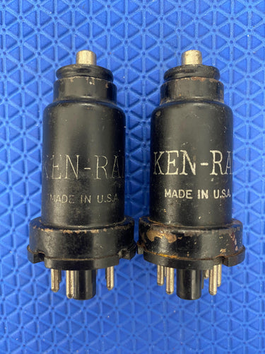 2 Ken-Rad VT-86 6K7 6K7GT Milspec Vacuum Tubes Valves Lot Of Two