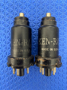 2 Ken-Rad VT-86 6K7 6K7GT Milspec Vacuum Tubes Valves Lot Of Two