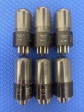 Load image into Gallery viewer, 6 RCA 6K6 6K6GT Vacuum Tubes Gray Glass Lot Of Six
