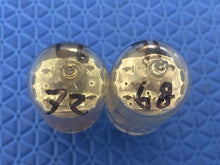 Load image into Gallery viewer, Matched Pair RCA Clear Top 12AU7 12AU7A Vacuum Tubes Valves Steel Support Rods
