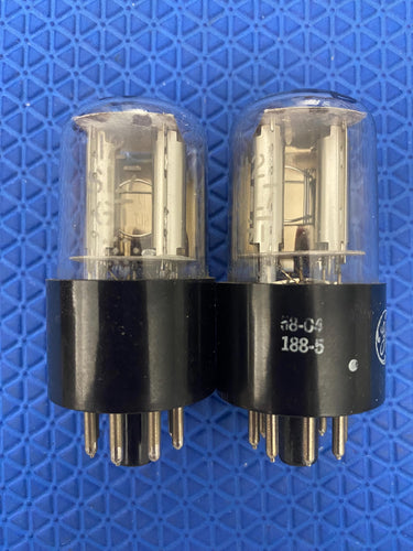 Matched Pair General Electric GE 12SL7 12SL7GT Vacuum Tubes Valves NOS NIB