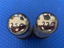 Load image into Gallery viewer, Matched Pair Sylvania 6SN7 6SN7GTB Vacuum Tubes Valves Black Wing Plate Steel Support Rods
