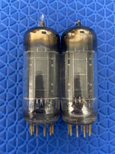 Load image into Gallery viewer, Matched Pair RCA Black Plate 6CG7 6FQ7 Vacuum Tubes Valves With Shields
