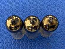 Load image into Gallery viewer, 3 Westinghouse Black Plate 6CG7 6FQ7 Vacuum Tubes Valves With Shields Lot Of Three
