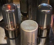 Load image into Gallery viewer, Matched Pair Hytron 6V6 6V6GT Vacuum Tubes Valves Black Glass
