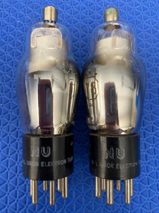 2 National Union NU Number / Type 78 #78 Vacuum Tubes Valves Shoulder ST-Shape Lot Of Two