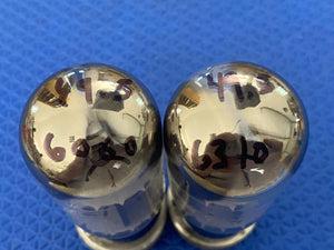 Matched Pair General Electric GE Fat Boy EL34 6CA7 Vacuum Tubes Valves NOS NIB