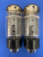 Load image into Gallery viewer, Matched Pair Sylvania EL34 6CA7 Fat Boy Output Tubes Valves NOS-Testing
