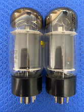 Load image into Gallery viewer, Matched Pair Sylvania EL34 6CA7 Fat Boy Output Tubes Valves NOS-Testing

