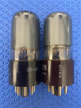 Load image into Gallery viewer, Matched Pair Hytron 6V6 6V6GT Vacuum Tubes Valves Black Glass
