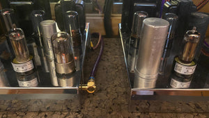 Matched Pair RCA Hazy Top 6CG7 6FQ7 Vacuum Tubes Valves With Shields NOS-Testing