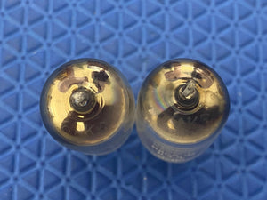 Matched Pair Raytheon 6AK5 JRP-6AK5 6096 6J1 6J2 Milspec Black Plate Vacuum Tubes Valves