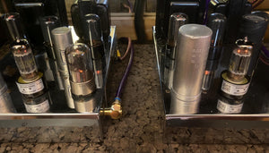 Matched Pair Sylvania 6CG7 6FQ7 Vacuum Tubes Valves