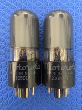 Load image into Gallery viewer, Matched Pair Motorola Hytron 6V6 6V6GT Vacuum Tubes Valves Gray Side And Top Glass NOS-Testing
