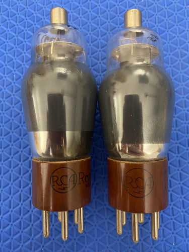 Matched Pair RCA Radiotron Number / Type 89 #89 Vacuum Tubes Valves NOS-Testing
