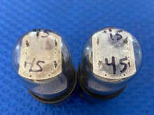 Load image into Gallery viewer, Matched Pair RCA 12SL7 12SL7GT Black Plate Clear Bottle Vacuum Tubes Valves NOS NIB
