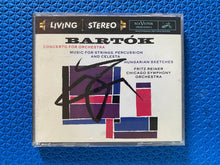 Load image into Gallery viewer, Bartok Concerto For Orchestra Music For Strings, Percussion And Celesta Hungarian Sketches Fritz Reiner Chicago Symphony Orchestra CD
