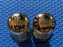 Load image into Gallery viewer, Matched Pair Raytheon Uniline 6V6 6V6GTA 6P6 6P6P Vacuum Tubes Valves Clear Bottles
