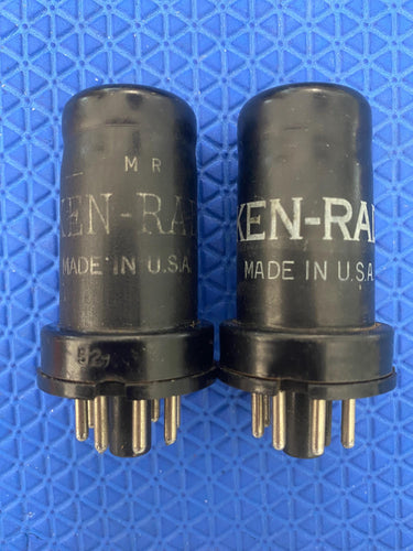 2 Ken-Rad 1852 6AC7 Vacuum Tubes Valves Industrial Grade Lot Of Two