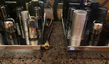 Load image into Gallery viewer, Matched Pair Sylvania 6SN7 / 6SN7GTA Vacuum Tubes Valves Chrome Dome Top Three-Hole T Plates Bad Boy-Style
