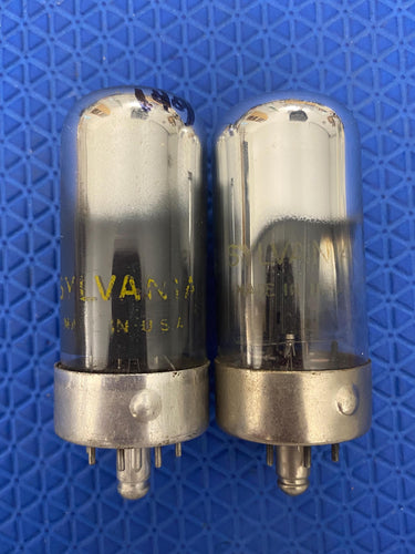2 Sylvania 35Z3 Vacuum Tubes Valves Rectifiers Lot Of Two