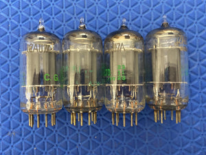 Matched Quad Sylvania 12AU7 12AU7A ECC82 Vacuum Tubes Valves CONN-Selected NOS-Testing