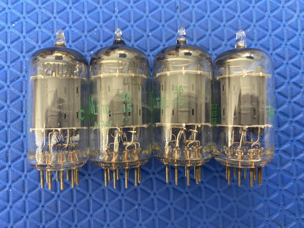 Matched Quad Sylvania 12AU7 12AU7A ECC82 Vacuum Tubes Valves CONN-Selected
