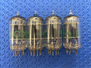 Matched Quad Sylvania 12AU7 12AU7A ECC82 Vacuum Tubes Valves CONN-Selected