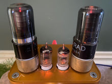 Load image into Gallery viewer, Matched Pair Ken-Rad 6K6 6K6GT Vacuum Tubes Valves Black Glass
