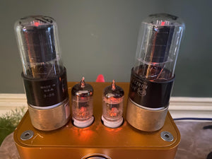 Matched Pair RCA 6K6 6K6GT Vacuum Tubes Valves Black Plate