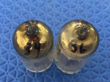 Load image into Gallery viewer, Matched Pair RCA 12AX7 / ECC82 Vacuum Tubes Valves 17MM Slant-Getter Black Plate
