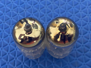 Matched Pair EI Smooth Plate 12AX7 ECC83 Vacuum Tubes Valves NOS-Testing
