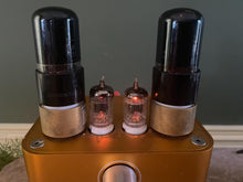 Load image into Gallery viewer, Matched Pair Tung-Sol 6K6 6K6GT Vacuum Tubes Valves Black Glass
