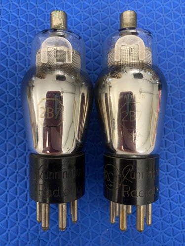 2 RCA 2B7 Cunningham Radiotron Vacuum Tubes Valves Lot Of Two