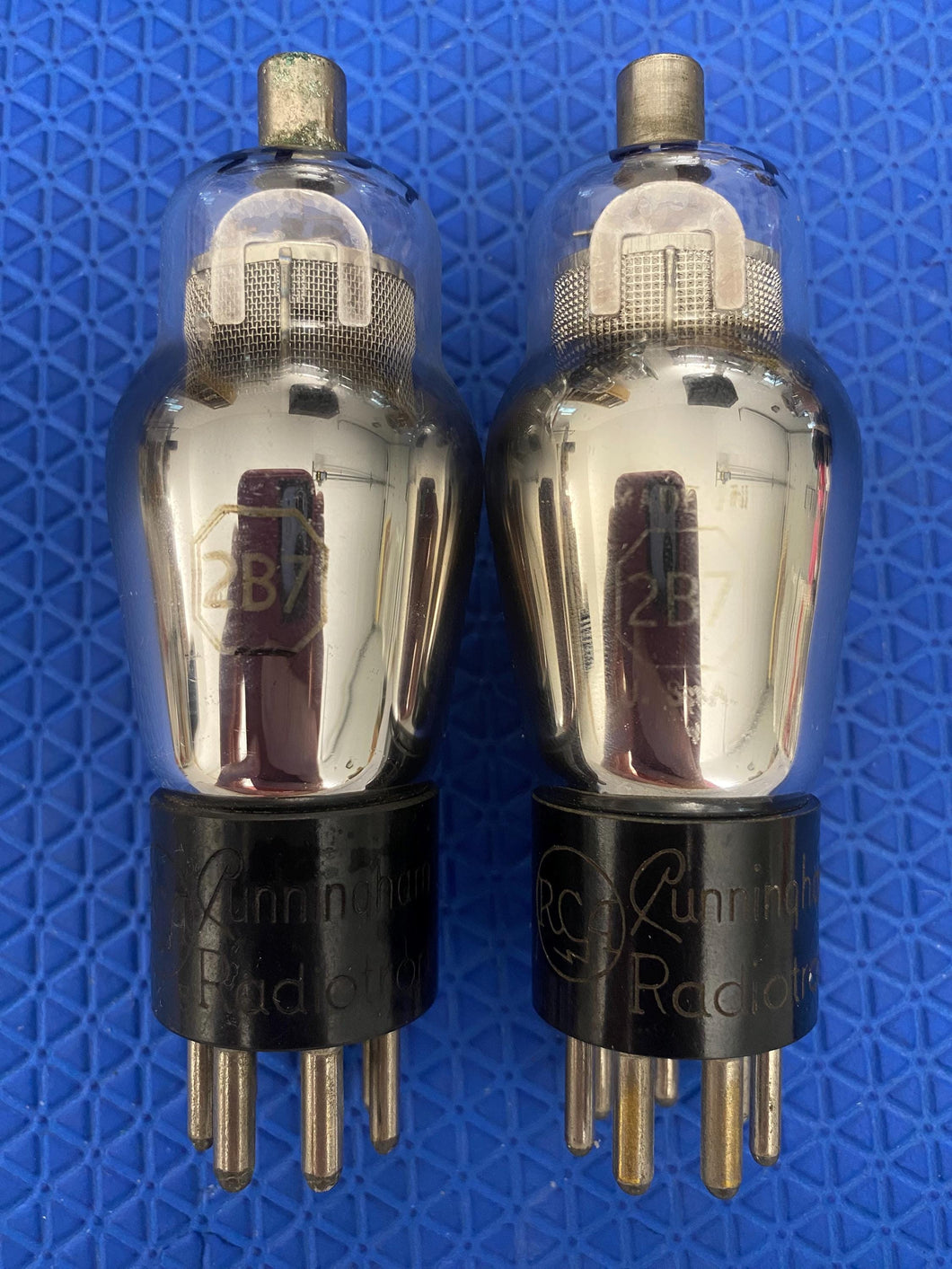 2 RCA 2B7 Cunningham Radiotron Vacuum Tubes Valves Lot Of Two