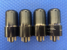 Load image into Gallery viewer, 4 Tung-Sol 6K6 6K6GT Vacuum Tubes Black Glass Lot Of Four NOS-Testing
