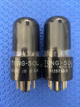 Load image into Gallery viewer, Matched Pair Tung-Sol 6K6 6K6GT Vacuum Tubes Black Glass NOS-Testing
