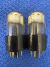 Load image into Gallery viewer, Matched Pair Sylvania 6SN7 / 6SN7GTA Vacuum Tubes Valves Chrome Dome Top Three-Hole T Plates Bad Boy-Style
