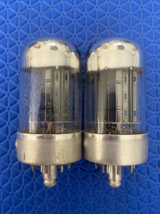 Matched Pair Sylvania 7N7 Vacuum Tubes Valves